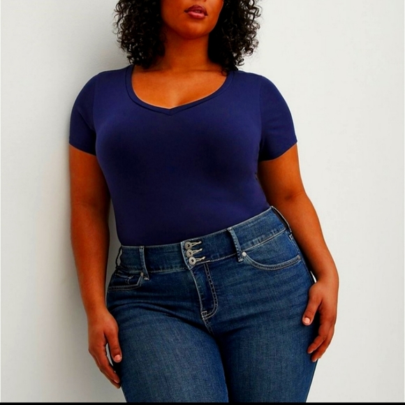 Super Soft Medium Wash High Rise Jeggings - Picture 2 of 3